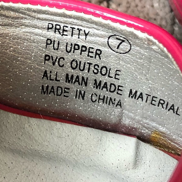 Wet seal “Pretty” open toe platform pumps. Size 7 - Picture 4 of 4